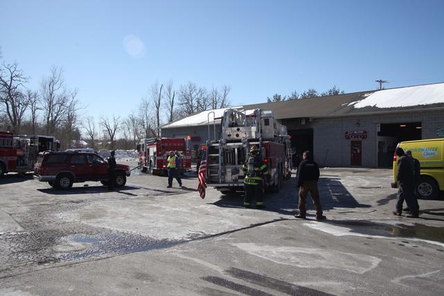 CJ's Garage fire. Photo courtesy of Bill Marshall.

